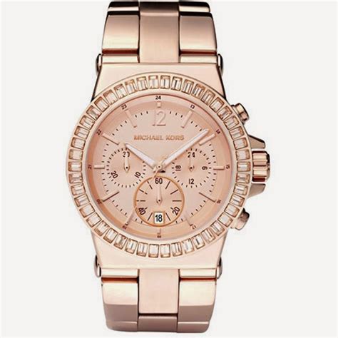 michael kors gold coloured uhr|Michael Kors rose gold watch.